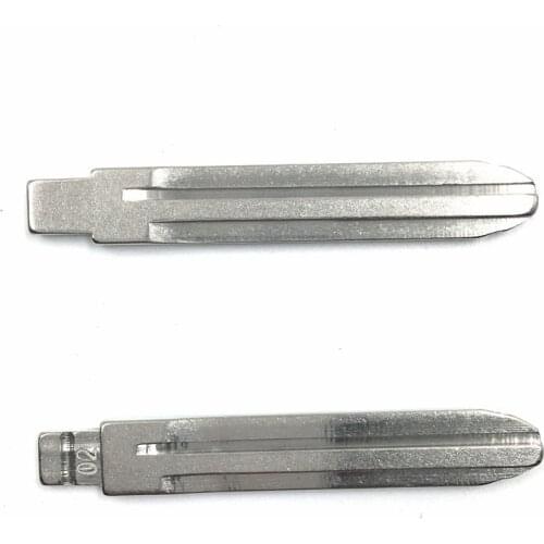 10 pcs/lot Number 02# KD Blade Metal Blank Uncut Flip key blade for KD JMD VVDI Remote Key for T-oyota Camry Corolla