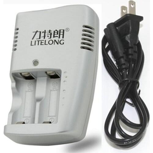 5PCS/lot 2-slot independent fast 3V/3.7V lithium battery charger CR123A 16340 universal smart charger