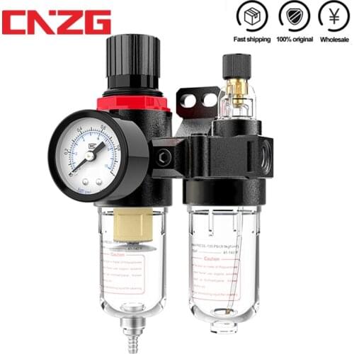 AFC2000 Oil Water Separator Regulator Trap Filter Airbrush Air Compressor Pressure Reducing 1/4