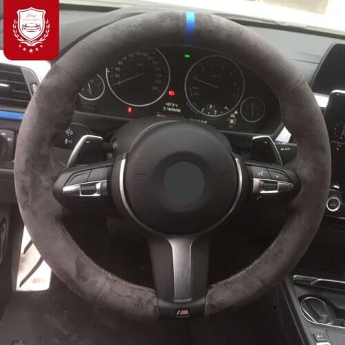Car accessories durable Car steering wheel cover leather wear-resistant Hand stitch For BMW GT X1 X3 X4 X5 X6 & 7 series