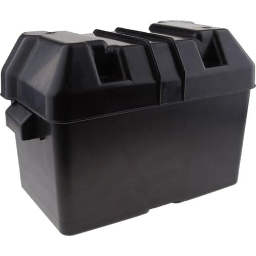 Portable Battery Box Storage Case for RV, Automotive, and Marine Batteries (13.4 x 7.67 x 10.6 inch)