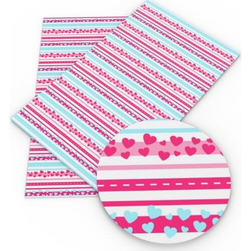 David accessories 50*145cm Valentines Day Heart Print Polyester Cotton Fabric for Quilting Fabric High Quality Breathable,c11375