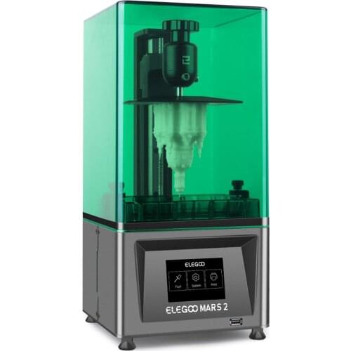 ELEGOO MARS 2 Mono SLA 3D Printer UV Photocuring LCD 3D Printer with 6 inch 2K Monochrome LCD Printing Size 129x80x150mm