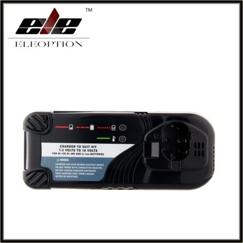 Eleoption Universal Cordless Drill Battery Charger For Hitachi NI-CD NI-MH Li-lon 7.2V -18V Battery UC14YFA UC18YG UC18YRL