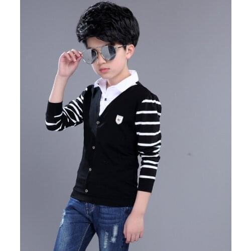 Boys T Shirt Toddler Infant Kids Baby Boys Striped Long Sleeve Tops T-shirt T Shirt Kids Roupa Menino Back to School Outfits 12