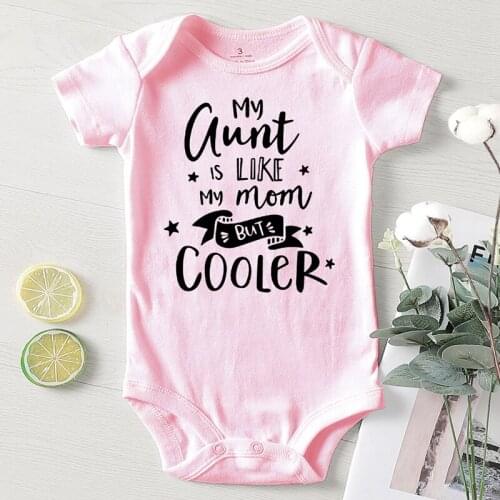 Kids Summer Clothing Newborn Baby Boy Jumpsuits New Born Baby Items Cotton Aunt Like My Mom Toddler Girl fall Rompers