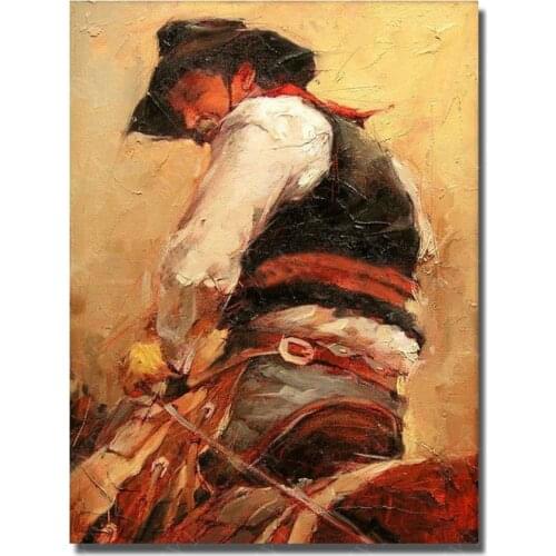 Handsome Man Canvas Paintings for Living Room Wall Figure Oil Painting Handpainted Cheap Modern Paintings Wall Art No Framed