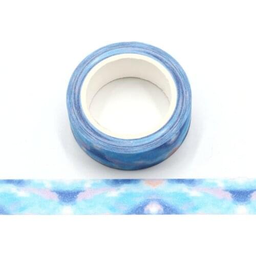 Mengtai Dream blue Masking Washi Tape Decorative Adhesive Tape Decora Diy Scrapbooking Sticker Label