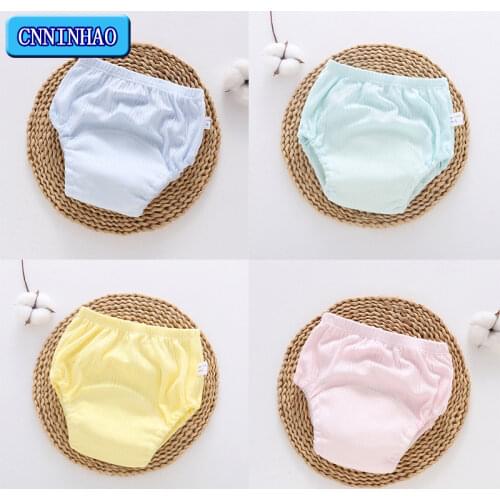 Summer Reusable Nappies Baby Cloth Diapers Washable Infants Children Cotton Newborn Potty Training Toddler Pants Nappy Panties