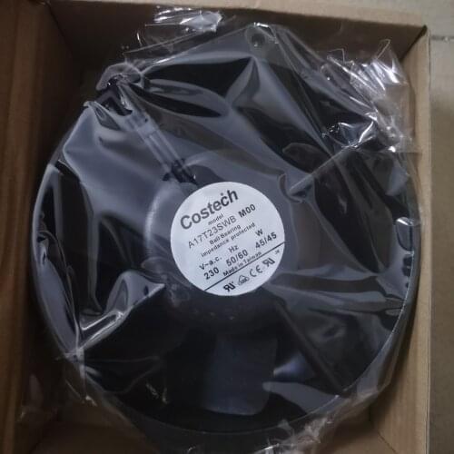Original Costech A17T23SWB M00 Fan All Metal Iron Fan Blade AC230V 45W Wire Leading Type