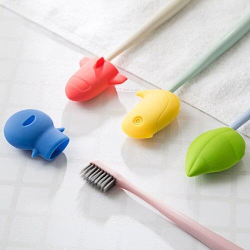 Portable Cartoon Travel Toothbrush Head Protective Cover Travel Hike Camping Brush Cleaner Protect Germproof Protector