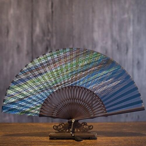 Water ripple 】 Japanese fan fan and wind fan fan female male fan type