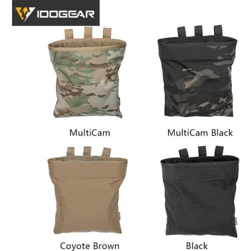 IDOGEAR MOLLE Magazine Dump Pouch Tactical Mag Drop Pouch Recycling Bag Storage Bag