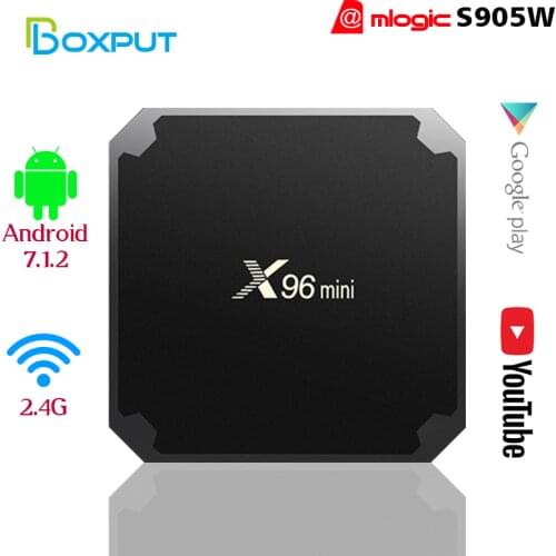 X96 mini Android 7.1 Smart TV Box Amlogic S905W 2.4GHz WiFi H.265 4K X96mini TVBox Bluetooth 4.2 2GB 16GB Set Top Box 1GB8GB
