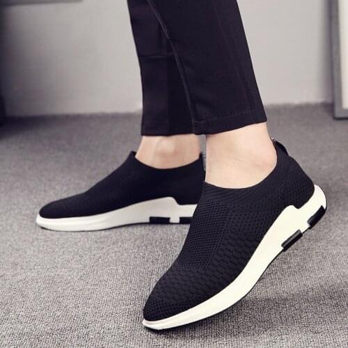 Spring/summer 2021 mens joker sports and leisure shoes Korean socks and shoes fashion fly woven lazy breathable mens shoes