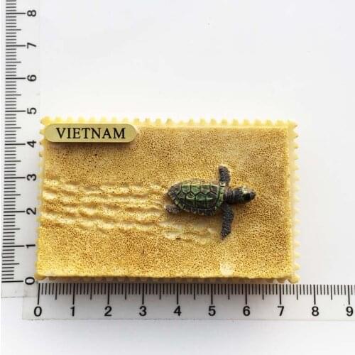 Vietnam Nha Trang Halong Bay Creative Tourism Memorial Gift Three-dimensional Hand-painted Crafts Magnetic stickers Fridge