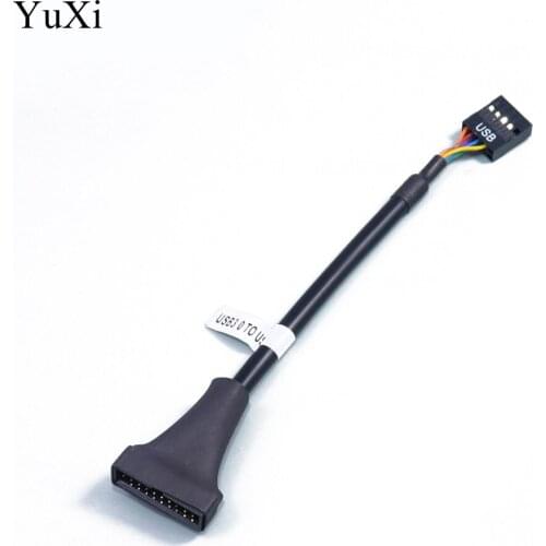 YuXi New USB3.0 to USB2.0 20Pin Male to 9Pin Female Cable Adapter Converter DJA99