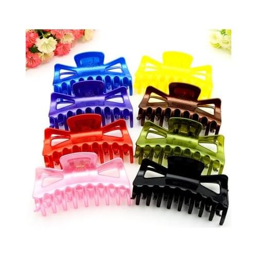 1PCS Women Hair Clip Hairpins Candy colors Women Hair Crab Hair Claws Women Make UP Washing Tool Hair Accessories 113mm *60mm
