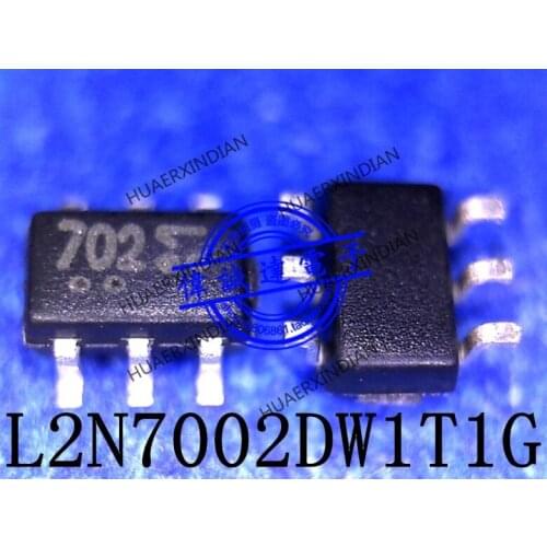 1Pieces New Original L2N7002DW1T1G Type 702 SOT363 In Stock Real Picture