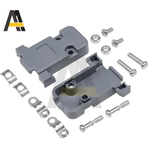 10pcs/Lot 9 Pin DB Connector Plastic Case Cover For DB9 DB15 Connector Adapter Dust Cover Screw