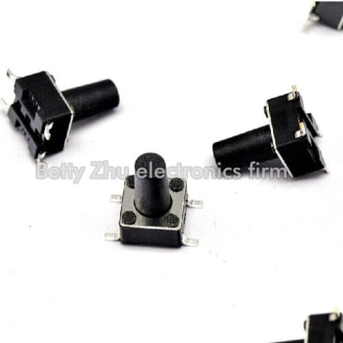 1000PCS/LOT 6 * 6 * 10MM 4-pin SMD Tact Switch Micro / button switch