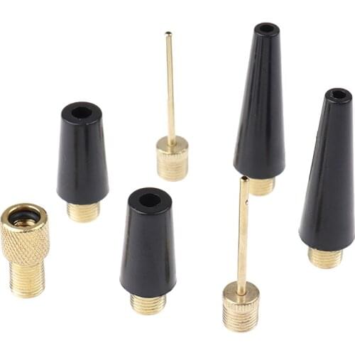 3/4pcs Hot Ball Needle Nozzle Adapter Kit for Basketball Football Bicycle Tire Inflate Pump Parts Accessories