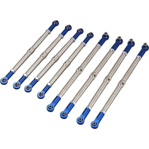 6PCS Metal Adjustable Pull Link 150MM 130MM for TRAXXAS E2.0 SUMMIT EREVO RC Car 5319X 5338R 1/10 Upgrade Accessories Parts