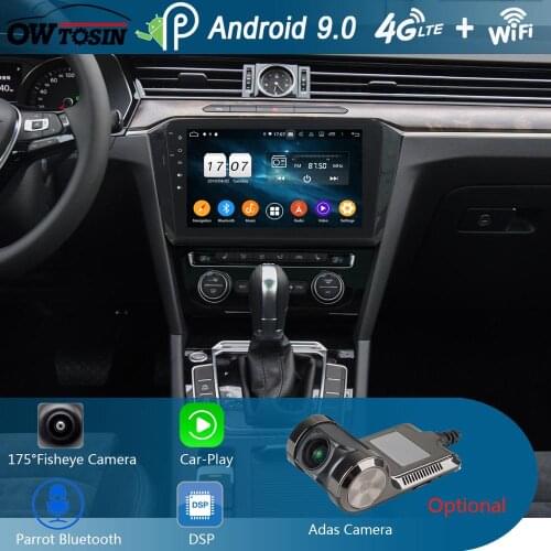 10.1" IPS Android 9.0 8 Core 4GB+64GB Car DVD Player for Volkswagen VW Passat Magotan B8 2017 2018 2019 GPS Radio DSP CarPlay