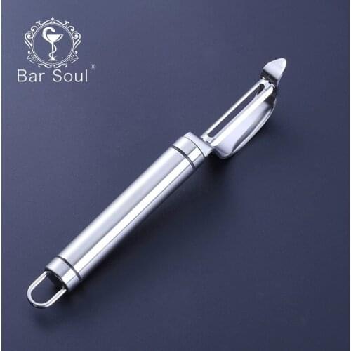 Bar Soul Scraping Knife 304 Stainless Steel Cocktail Decoration Practical Kitchenware Fruit Vegetable Peeler Bartender Tools