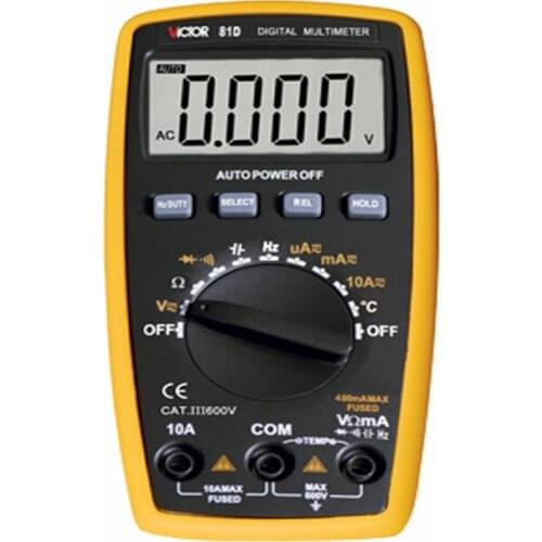VICTOR 81D Multimeter electrician digital tester Capacitance frequency temperature