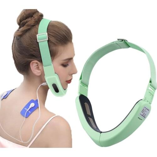 CkeyiN EMS Microcurrent V Face Shaping Facial Massager V Line Face Slimming Device Double Chin Firm Lift Up Thin Face Artifact