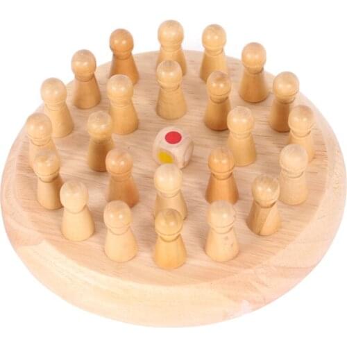 Wooden Memory Chess Toys Logical Thinking Training Childrens Brain Intelligence GXMB