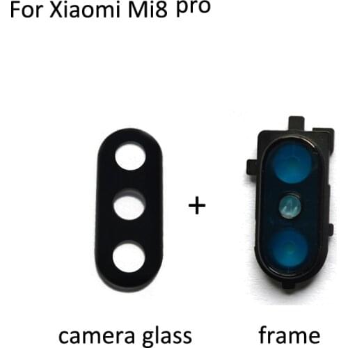 For Xiaomi Mi8 pro Rear Back Camera Glass Lens +Camera Cover Circle Housing Parts For Xiaomi Mi 8 pro