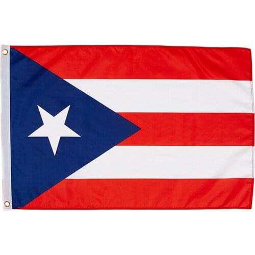 High Quality 3x5ft Puerto Rico National Flag For Decoration Indoor Or Out Door Polyeaster Decoration Promotion Home Holiday
