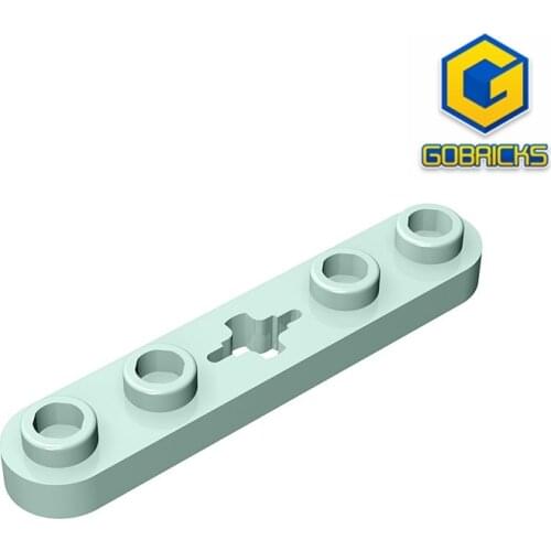 Gobricks GDS-900 Plate 2 x 4Technical, Plate 1 x 5 with Smooth Ends, 4 Studs and Center Axle Hole compatible 32124