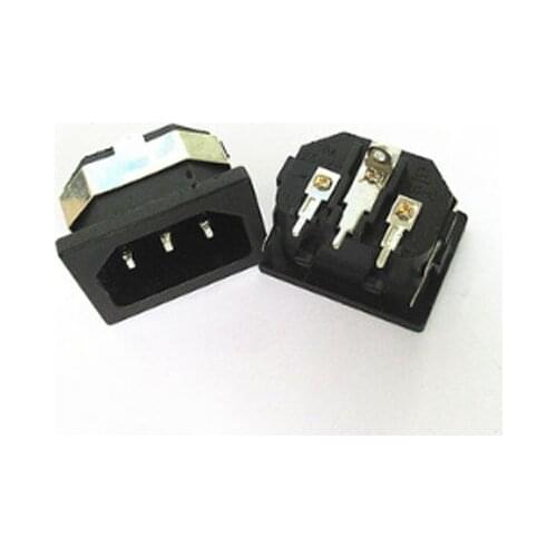 HOT NEW Power socket fitting with button embedded 3 head patch foot 3PIN AC-05A Belt hasp