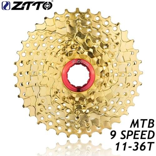 ZTTO MTB Mountain Bike Cassette 9s 27s 9Speed Freewheel 11- 25T 28T 32T 36T 40T 46T 50T Compatible for Parts Tourney