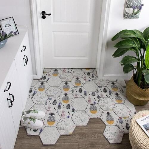 PVC Doormat Living Room Bedroom Bathroom Mat Kitchen Mat Home Carpet Entrance Doormat Anti-slip Can Be Cut Custom Floor Carpet