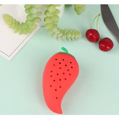 Creative Chili Spice Spice Filter Stew Soup Silicone Tea Herbal Infuser Filter Tool Seasoning Kit Kitchen Practical Gadgets