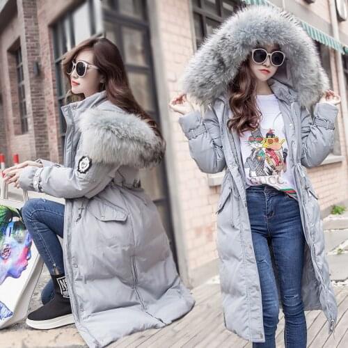 90% white duck women Korean jacket hooded down jacket, winter coat for women, chaqueta