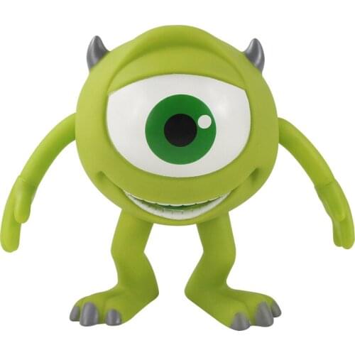 Monsters University Mike Wazowski Mr Q Money Pot Piggy Bank PVC Action Figure Model Toys Collection Dolls