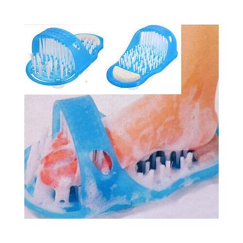 New Hot Bath Shoe Pumice Stone Foot Scrubber Shower Brush Massager Slippers