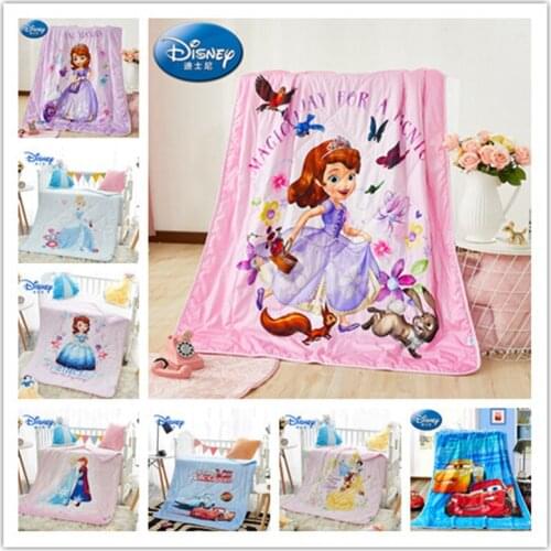 Disney New Sophia Frozen Mickey Mouse Winnie blanket cartoon throw blanket boy girl baby air conditioner blanket Quilt sheet