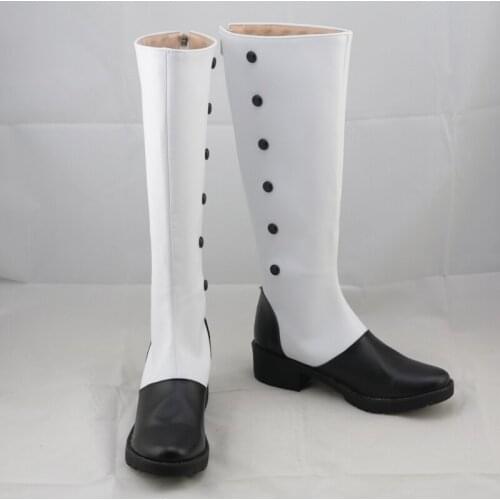 My Hero Academia Todoroki Shoto Black White Cosplay Shoes Boots Halloween Carnival Party Costume Accessories For Men