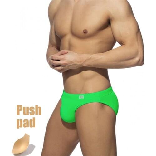 Solid swimsuit men 2020 low waist bathing suit fashion Mens Swimwear briefs fatos de banho Summer Bathing Beach Wear sea Surf