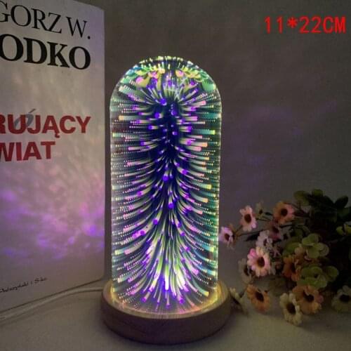 Source manufacturer 3 d glass lamp wahoo silver sky lanterns lamp glass lamp 3 d small night light USB power supply