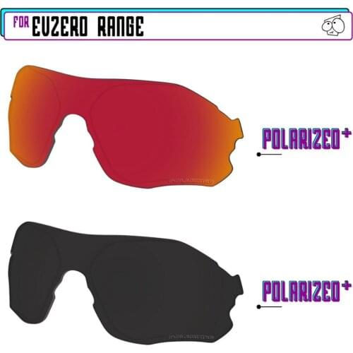 EZReplace Polarized Replacement Lenses for - Oakley EVZero Range Sunglasses - BlackPPlus-RedPPlus