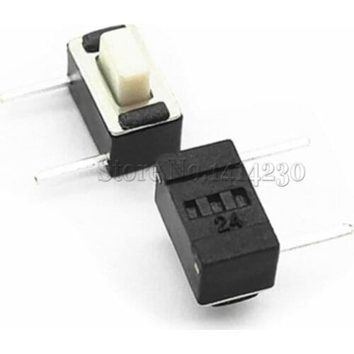 100PCS 3x6x5mm Micro Switch DIP-2 2 pin Tactile Switch side of pins Push button button 3*6*5mm Height 5mm