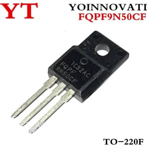 10pcs FQPF9N50CF 9N50CF 9A 500V TO-220F IC