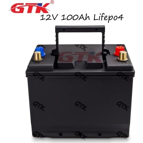 12.8V lifepo4 lithium battery pack 12V 100Ah for Car startup electric motorcycle tricycle sea motorboat inverter +10 Charger
